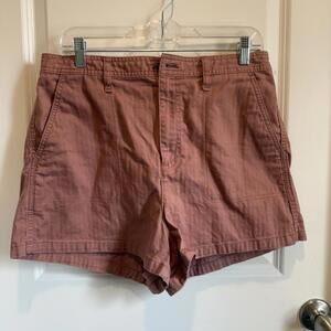 Madewell Women's Casual Shorts in Dusty Rose, Size Large